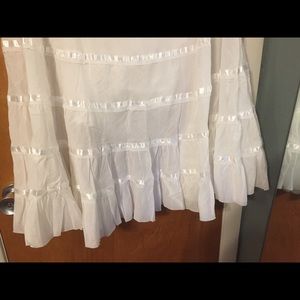 Sakkas Skirts - Sakkas white maxi broom skirt Sakkas Skirts - Sakkas white maxi broom skirt